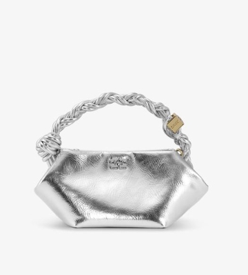 Mini bolso Ganni Bou plateado